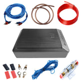 Subwoofer actif voiture 600W 12V – haut-parleur de basses compact avec câble audio