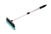 Brosse télescopique avec raclette en silicone et manche réglable en aluminium