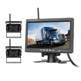 Kit caméra de recul sans fil avec écran IPS 7" et 2 caméras – 1080P AHD, surveillance idéale pour camion et grands véhicules.