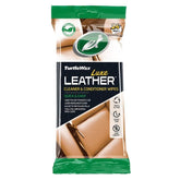 Lingettes Turtle Wax Luxe Leather Wipes – entretien du cuir, 24 pièces
