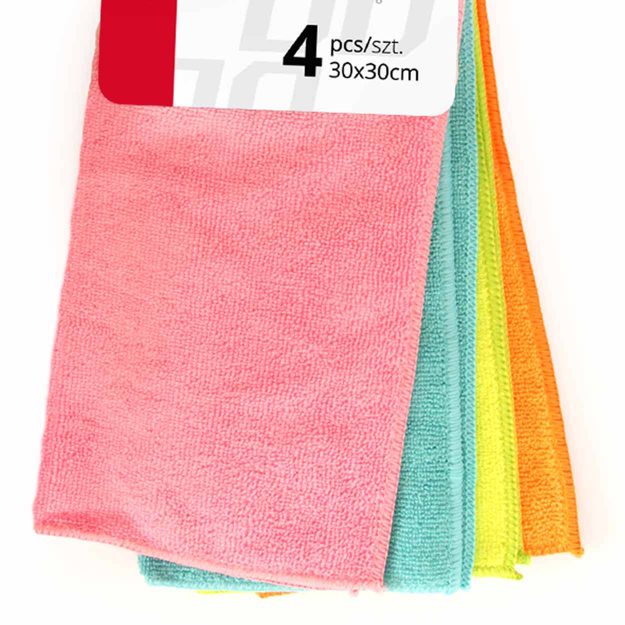 Chiffons en microfibre 30 x 30 cm pour le nettoyage à sec et humide