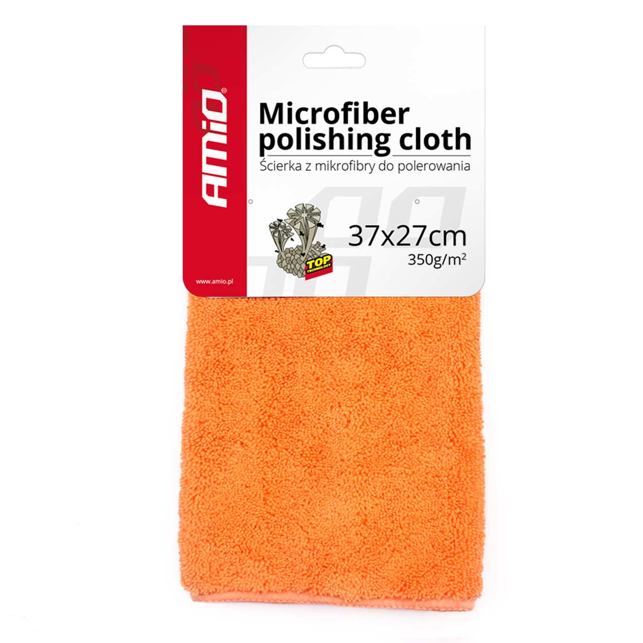 Chiffon microfibre pour l’entretien automobile, format 37 x 27 cm