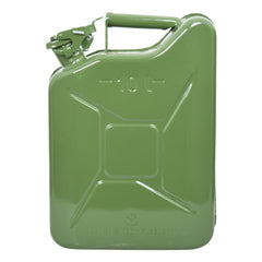Jerrycan Carpoint 10 litres en métal vert, homologué UN 