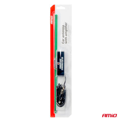 Antenne de voiture AM/FM avec mât de 34 cm et câble de 2,1 m