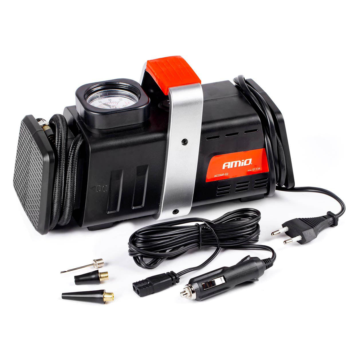 Compresseur de voiture 12 V/230 V avec manomètre