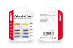 Blister de 10 fusibles automobiles cylindriques