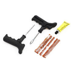 Kit de réparation de pneus tubeless avec outils et mèches de réparation