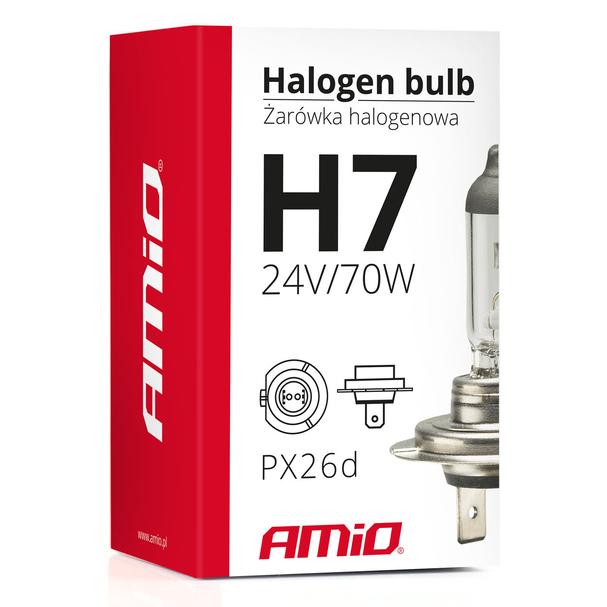 Ampoule halogène H7 avec homologation E8