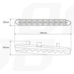 Feux de jour DRL 810 avec rangée de LED