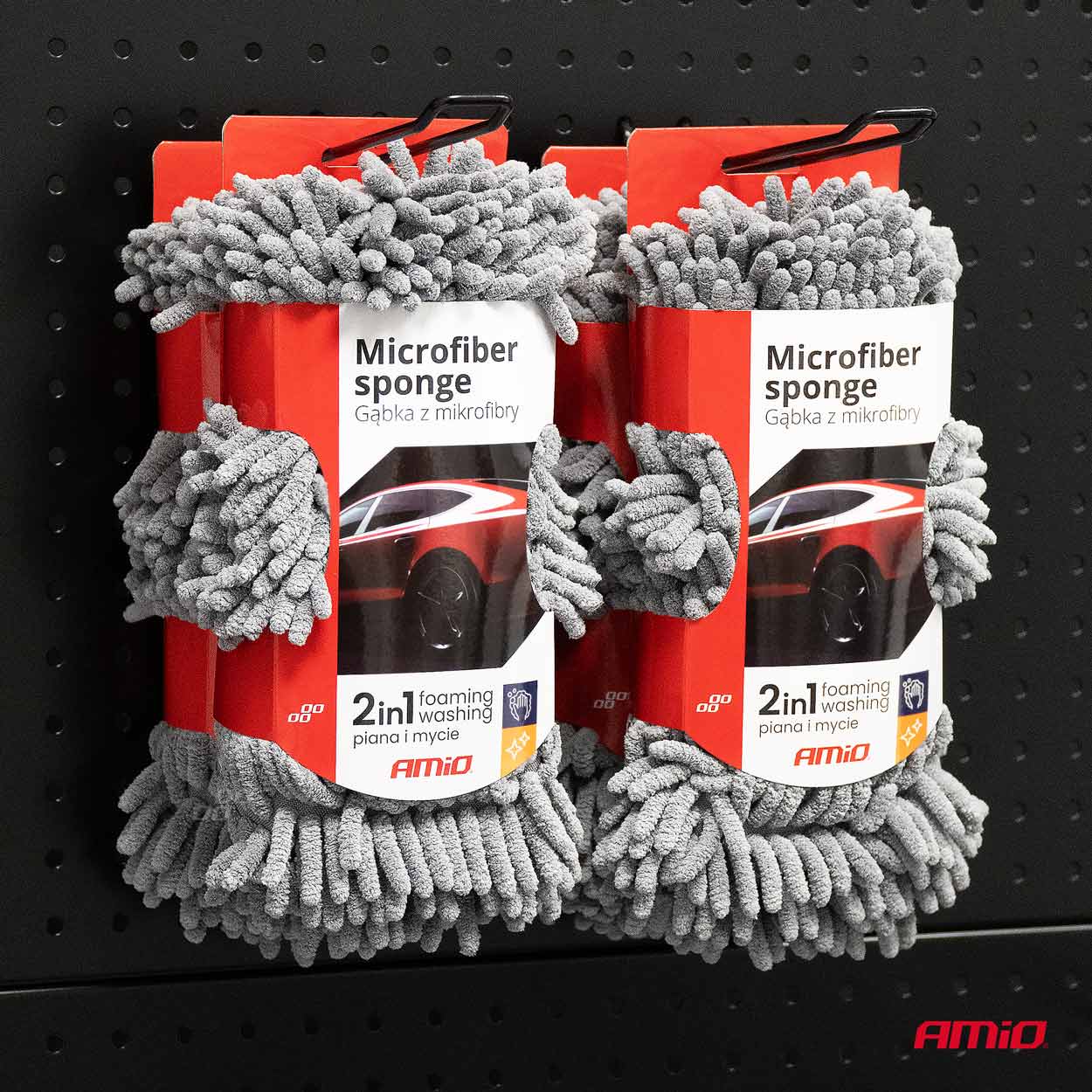 Éponge microfibre pour lavage auto et detailing
