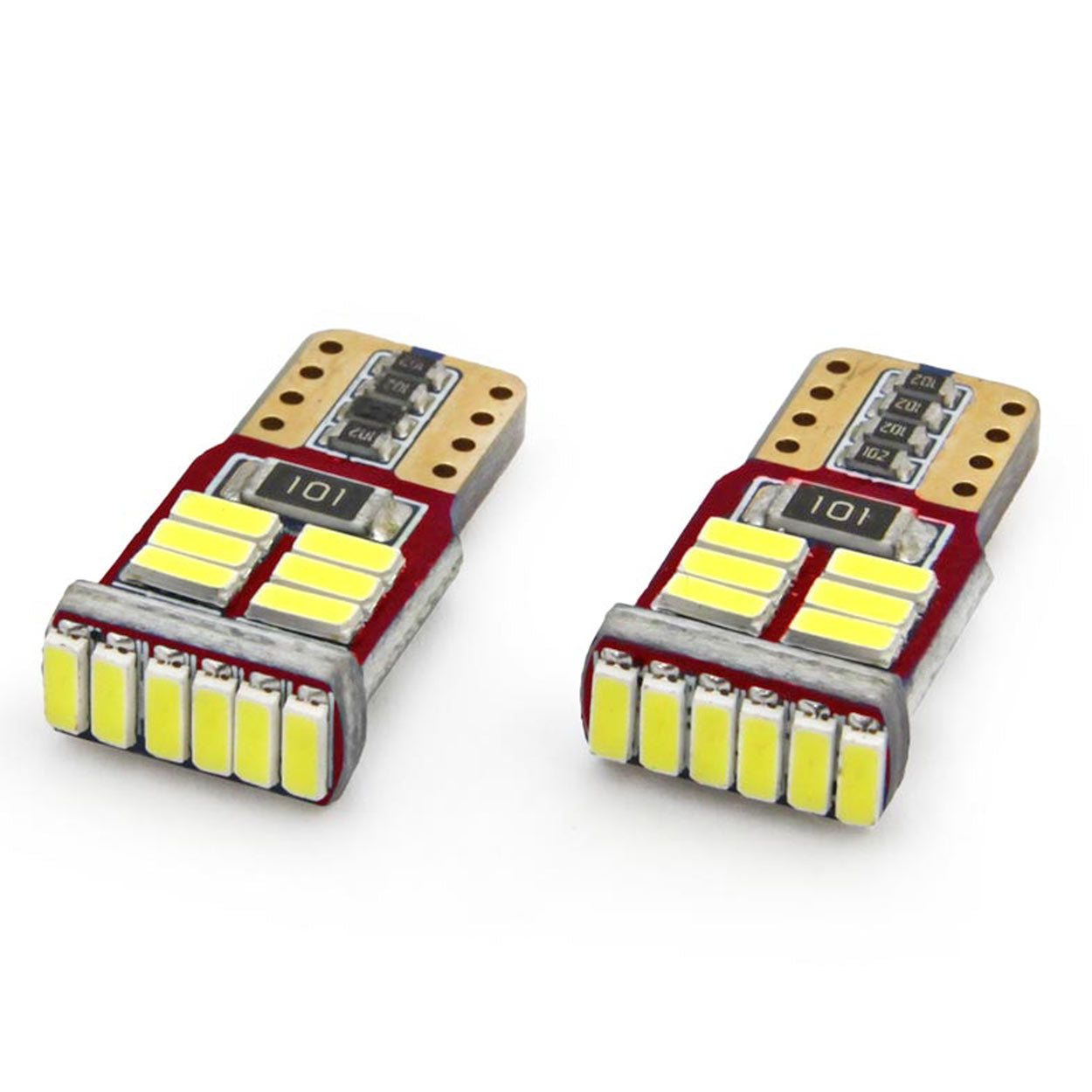 Ampoules LED W5W T10 aux dimensions de 23 x 12 mm