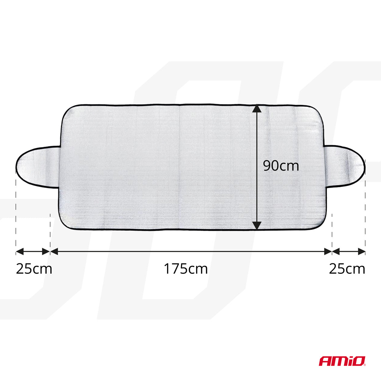 Protection universelle argentée pour le pare-brise de la voiture