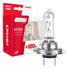 Ampoules halogènes H7 LumiTec Silver 12V 55W en lot de 2