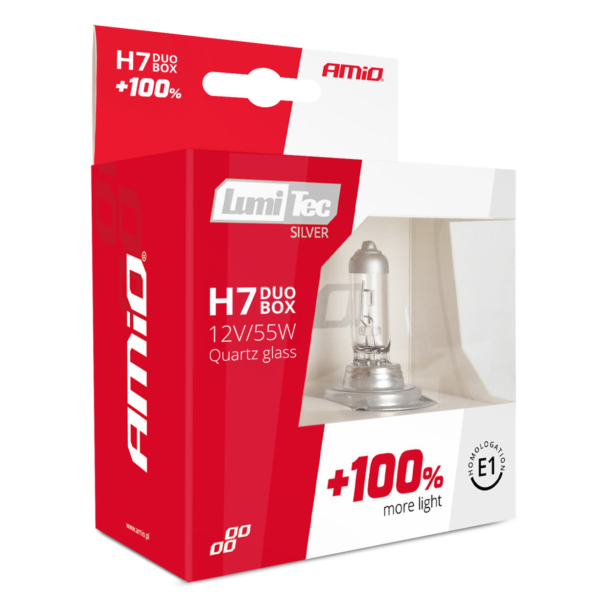 Lot de 2 ampoules halogènes H7 LumiTec Silver