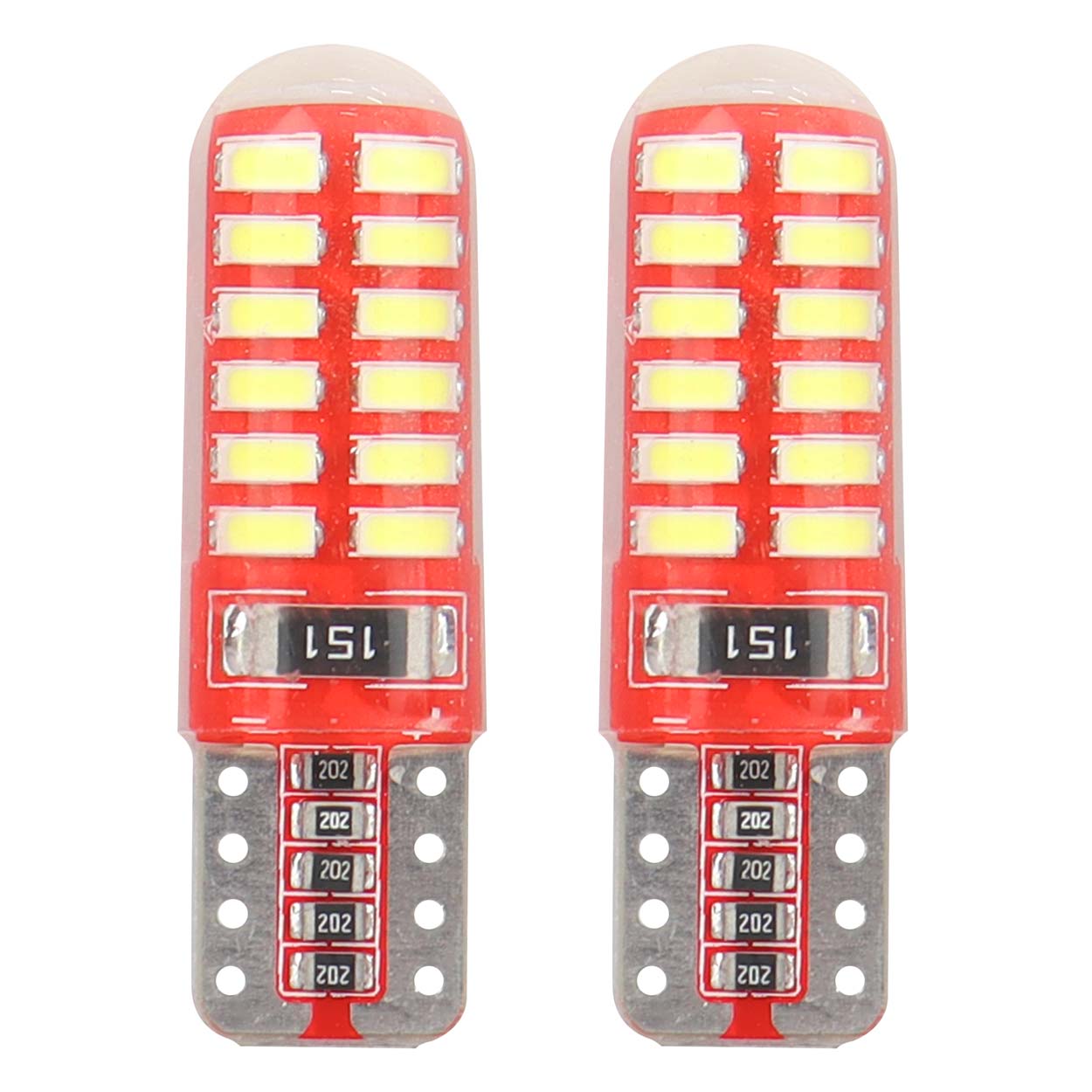 Ampoule LED T10e W5W avec CANBUS et 24 diodes LED SMD 3014