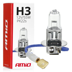 Ampoule halogène H3 transparente 12 V 55 W pour antibrouillard