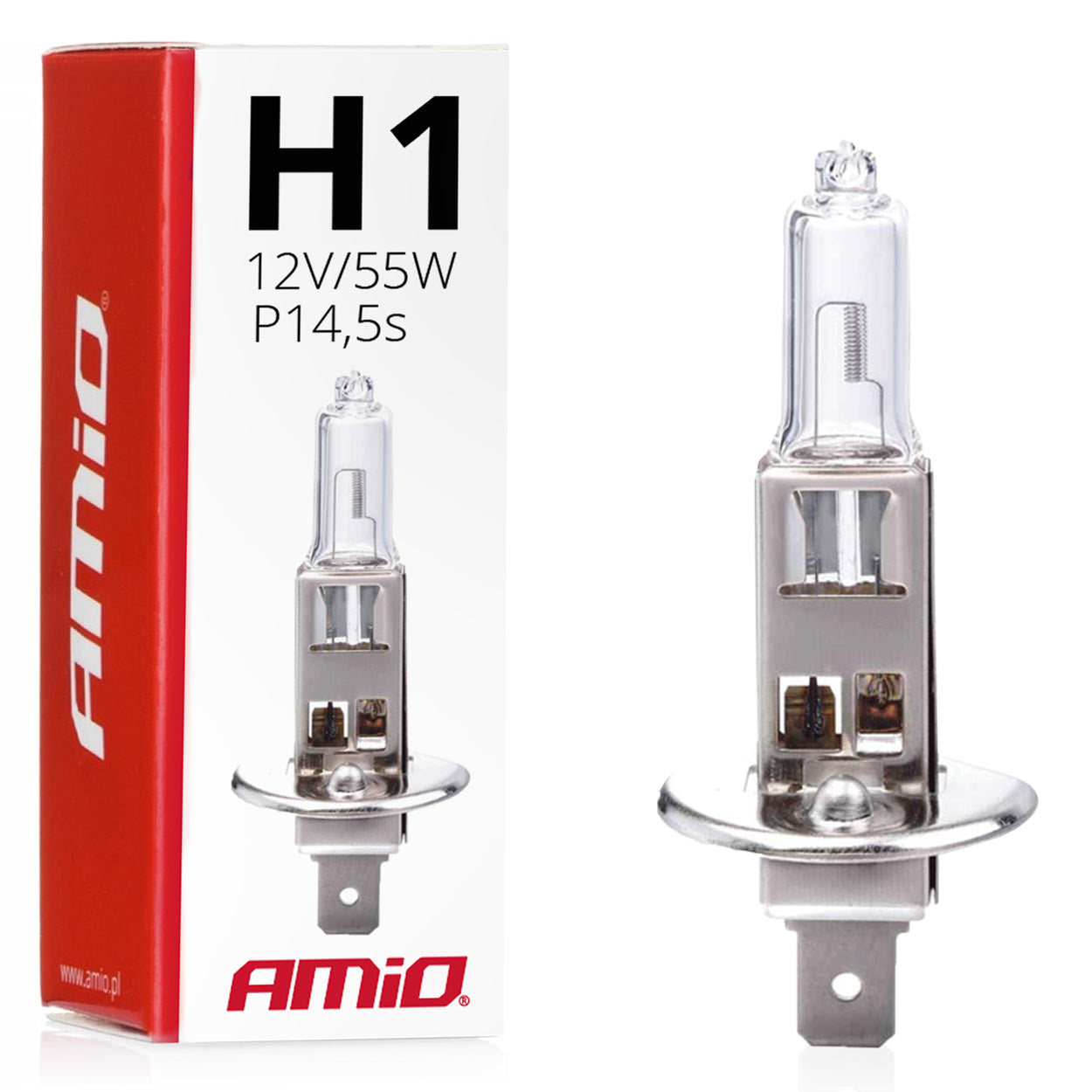 Ampoule halogène H1 transparente 12 V 55 W