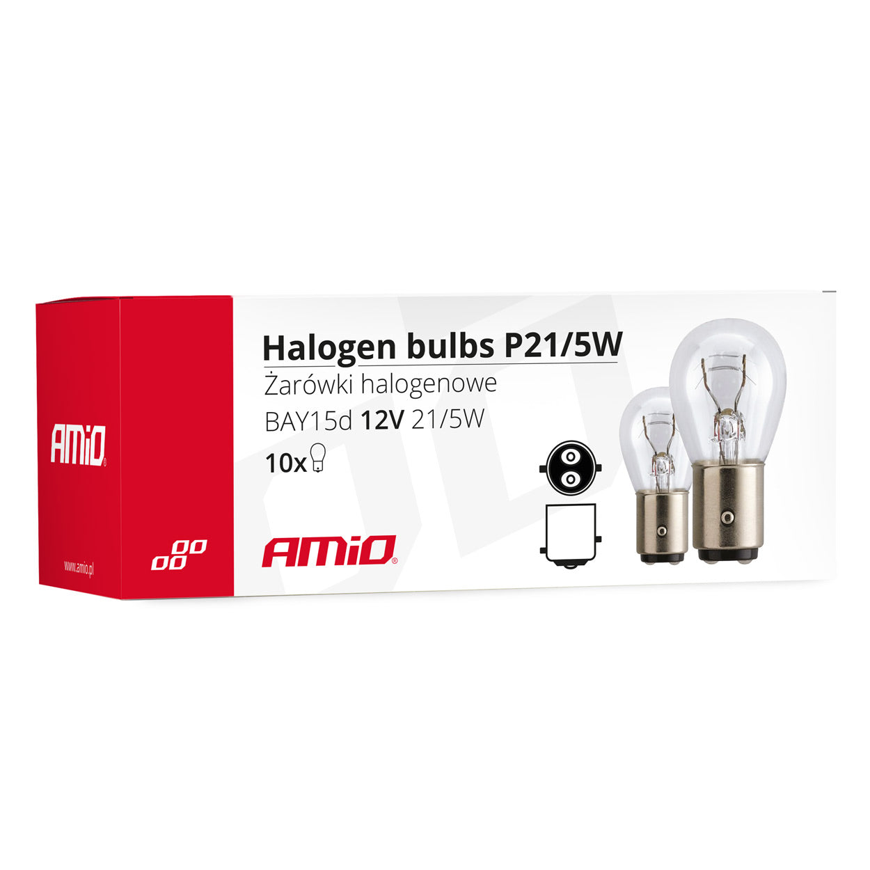 Ampoules halogènes P21/5W pour 12 V