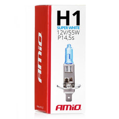 Ampoule halogène H1 Super White à teinte bleue