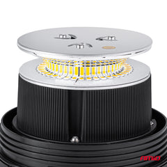 Détail de montage de la lampe d’avertissement LED WAR09P