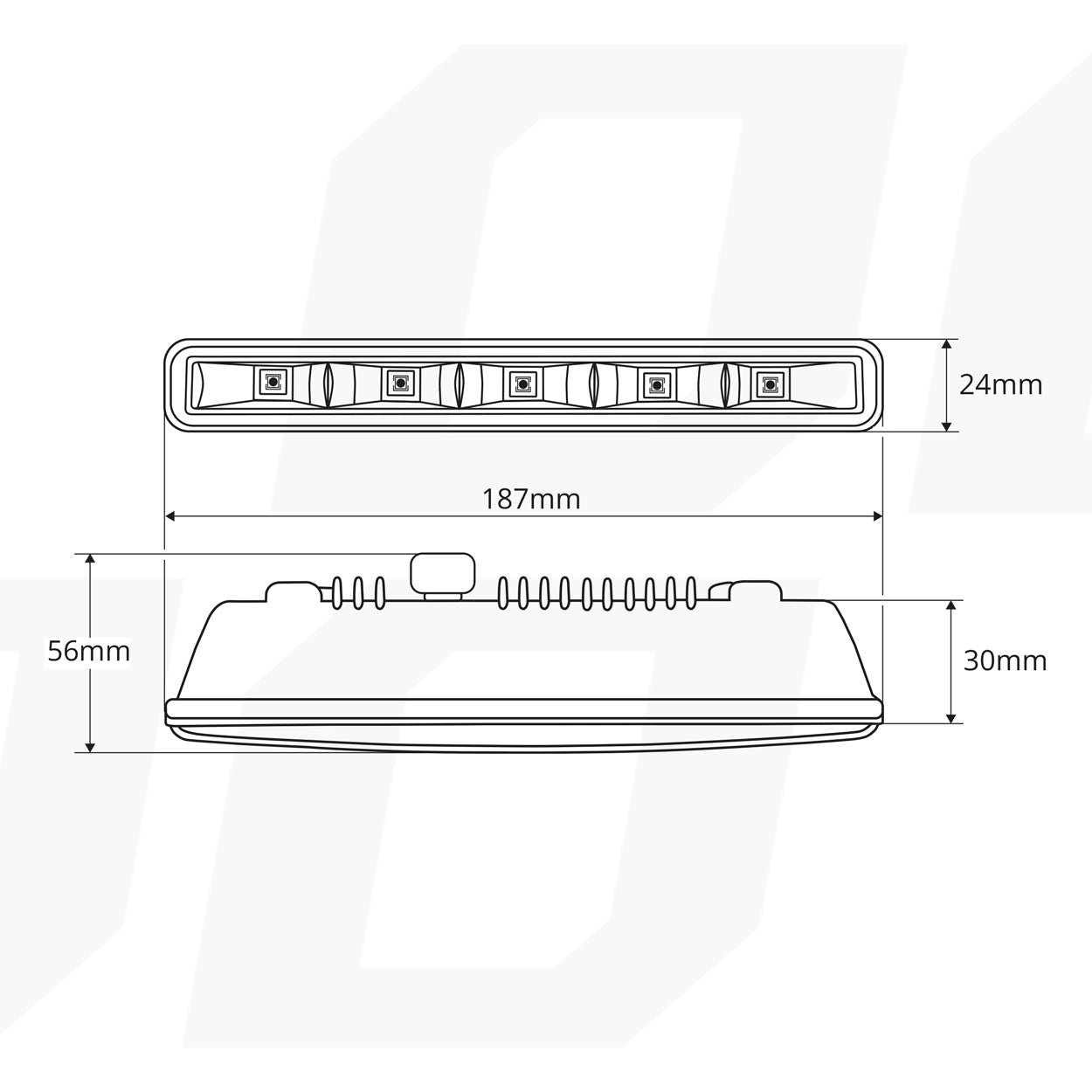 Feux de jour DRL 501HP conçus pour un montage dans des ouvertures étroites