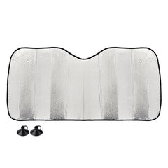 Pare-soleil argenté pour pare-brise de voiture, 130 x 60 cm