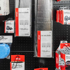 Protection de pare-brise avec revêtement en aluminium contre le soleil et le gel