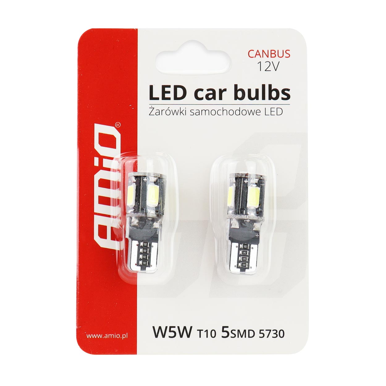 Ampoule LED blanche T10 W5W pour éclairage automobile