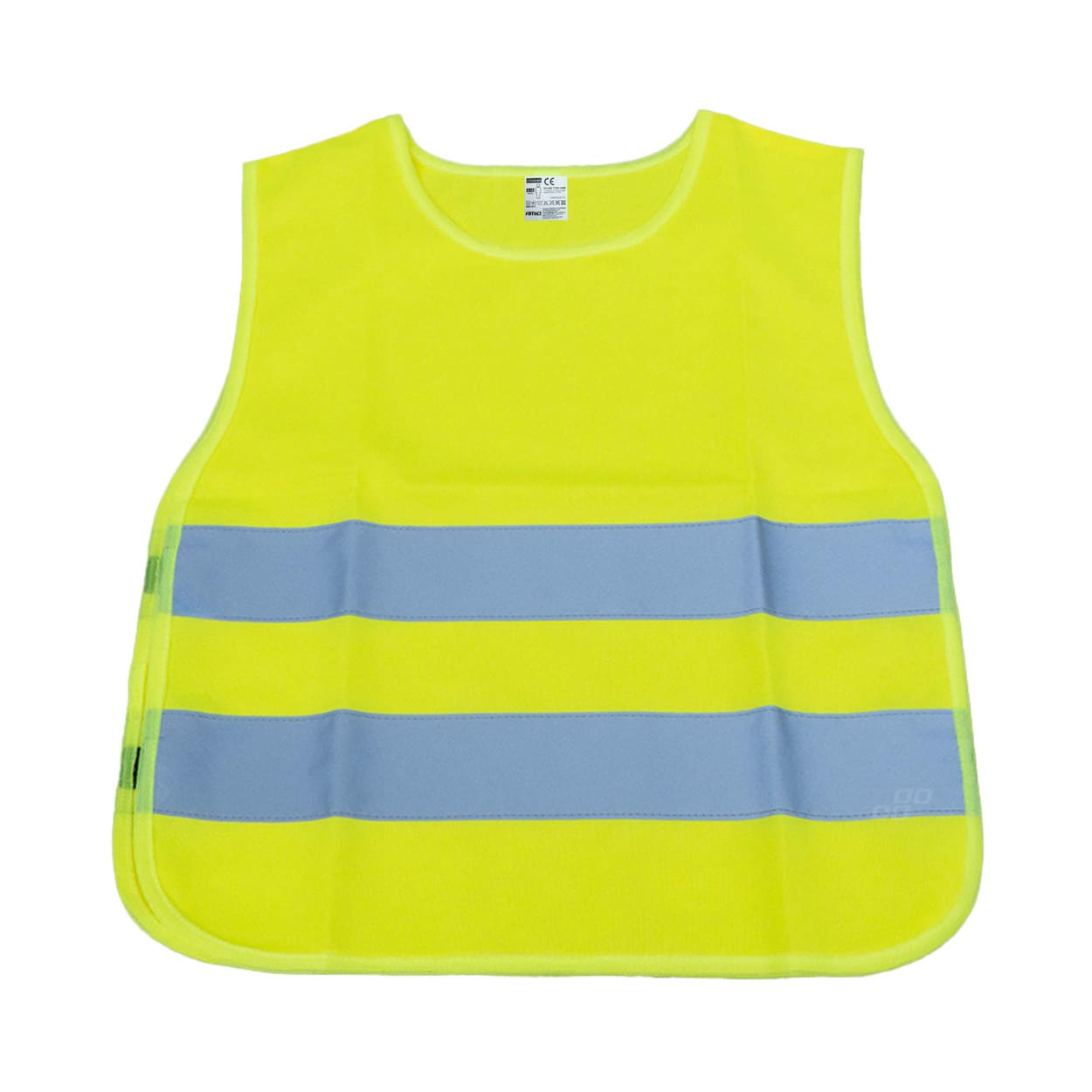 Gilet réfléchissant jaune pour enfant avec bandes réfléchissantes