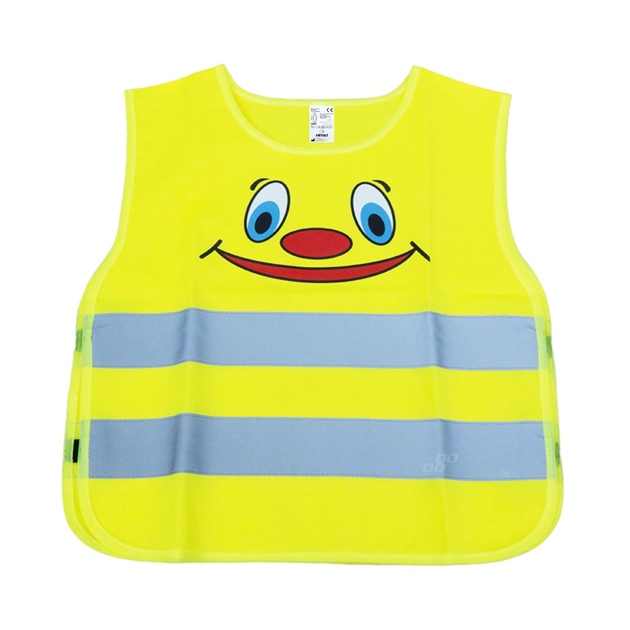 Gilet de sécurité jaune pour enfants avec bandes réfléchissantes