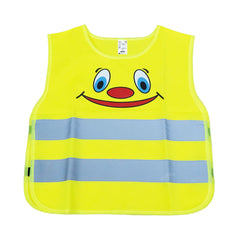 Gilet de sécurité jaune pour enfants avec bandes réfléchissantes