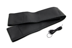 Couvre-volant en cuir véritable avec finition à lacets