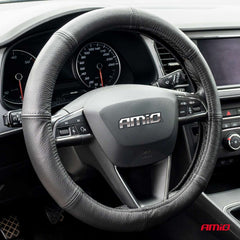 Couvre-volant en cuir véritable pour volant de voiture
