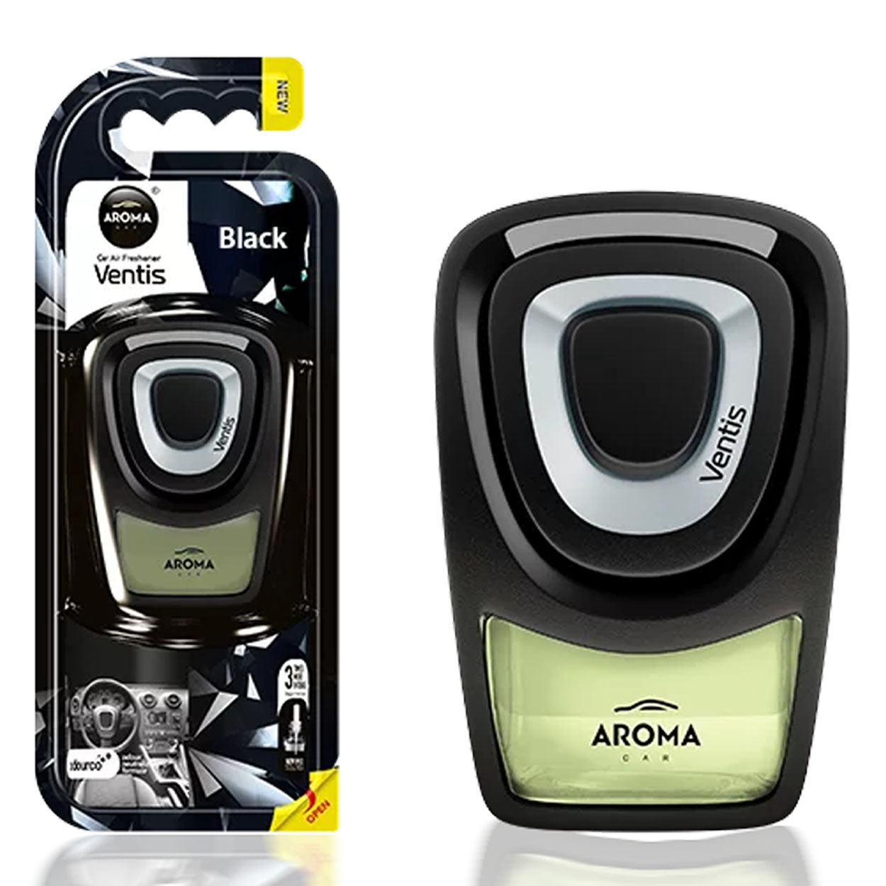 Désodorisant Aroma Car Ventis Black pour grille de ventilation de voiture