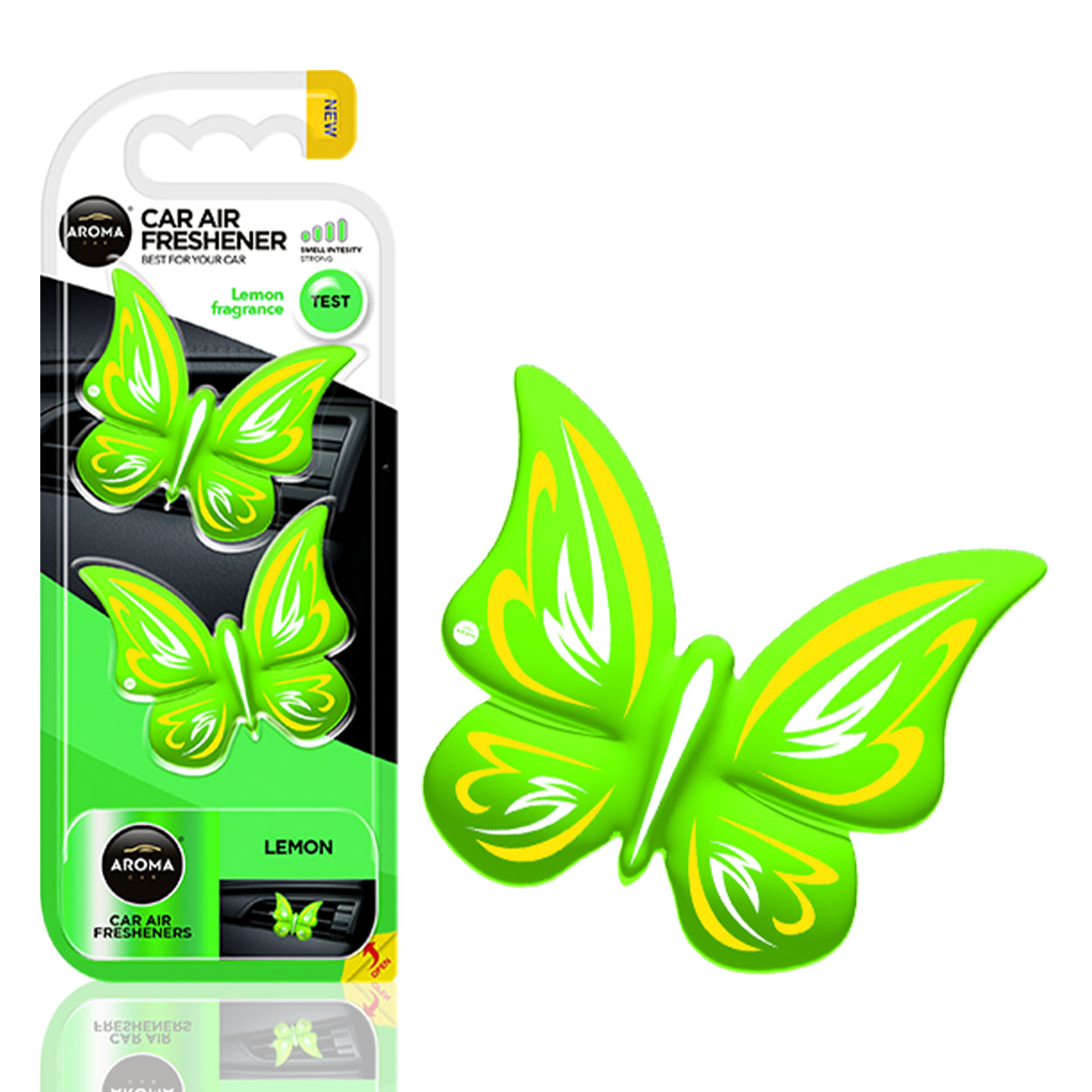Aroma Car Butterfly Lemon désodorisant voiture en forme de papillon