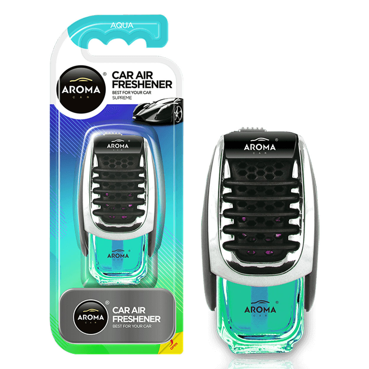 Désodorisant voiture Aroma Car Supreme Aqua pour grille de ventilation