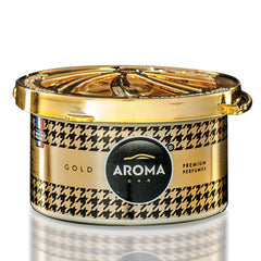Désodorisant voiture Aroma Prestige Organic Gold en boîte