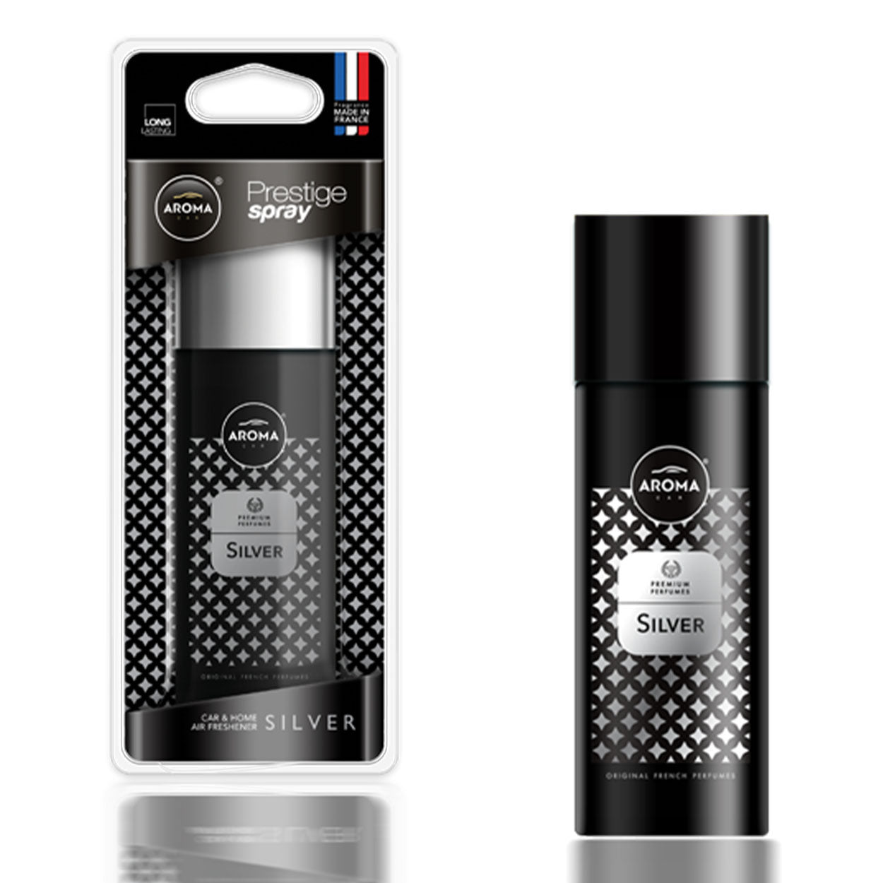 Aroma Car Prestige Spray Silver parfum d’intérieur pour voiture en spray