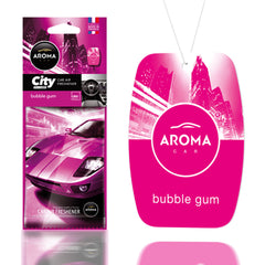 Désodorisant Aroma Car City Card parfum Bubble Gum