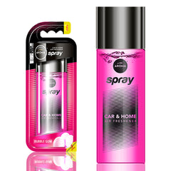 Spray parfumé pour voiture senteur bubble-gum en flacon en verre de 50 ml