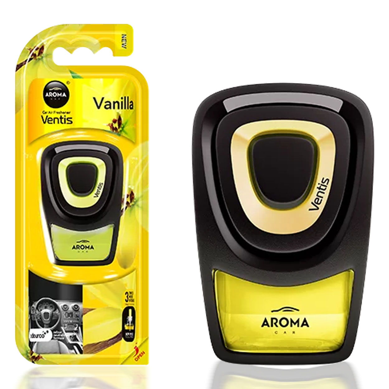 Aroma Car Ventis désodorisant pour grille d’aération avec parfum vanille pour voiture
