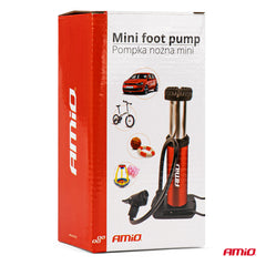 Mini pompe à pied pour valves de voiture et de vélo