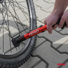 Pompe à vélo en aluminium avec valve