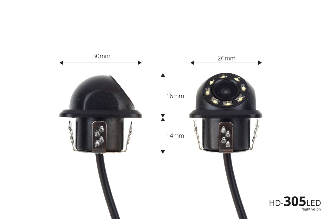 HD-305 LED-kamera med 28 mm monteringsdiameter