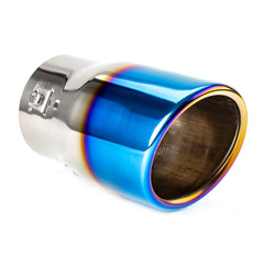 Embout d’échappement MT 007BLC en acier inoxydable avec finition chrome bleu