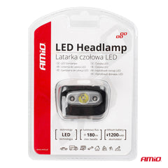 Lampe frontale LED rechargeable avec câble USB
