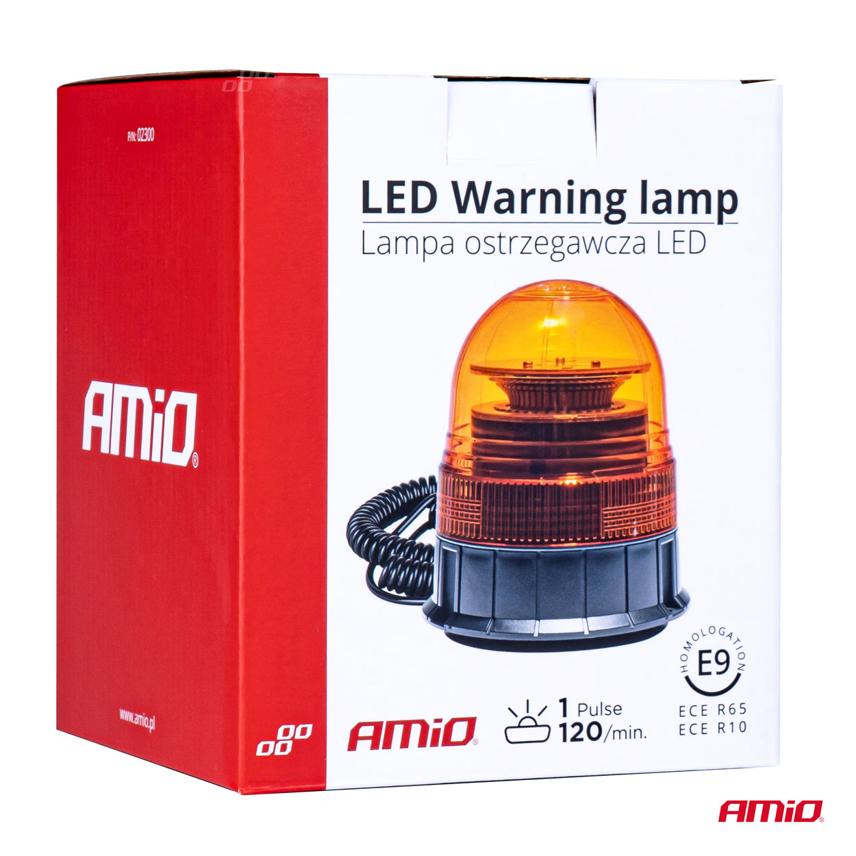 LED-advarselslampe W02M med orange advarselslys