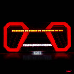 LED-kombinationslygte med lysfunktioner til højre side