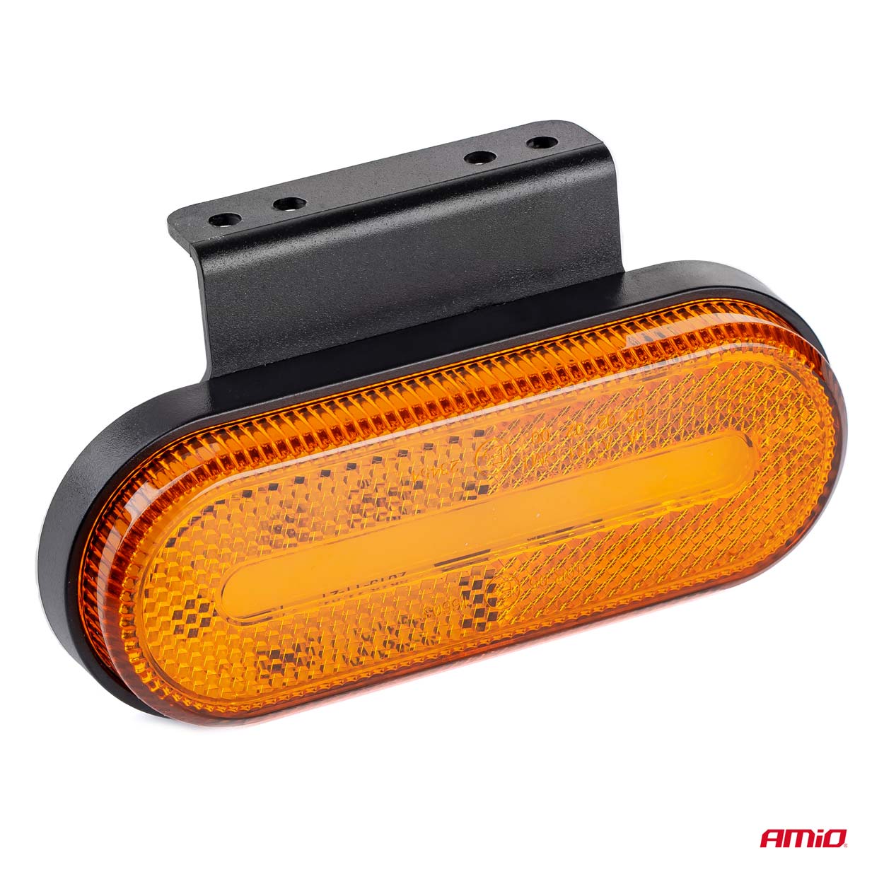 Feu de gabarit LED orange ovale vu de côté