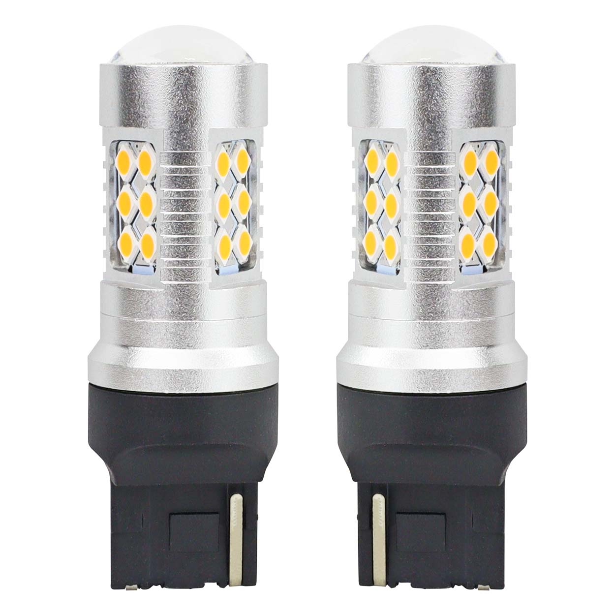 LED-pære CANBUS T20 7440 WY21W med amber lys